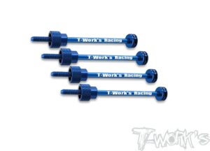 T-Work's 1/10 Touring Tire Holder (4) Sinine #TE-104TB