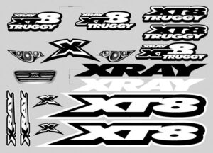 Xray Sticker For Body XT8 White #397346