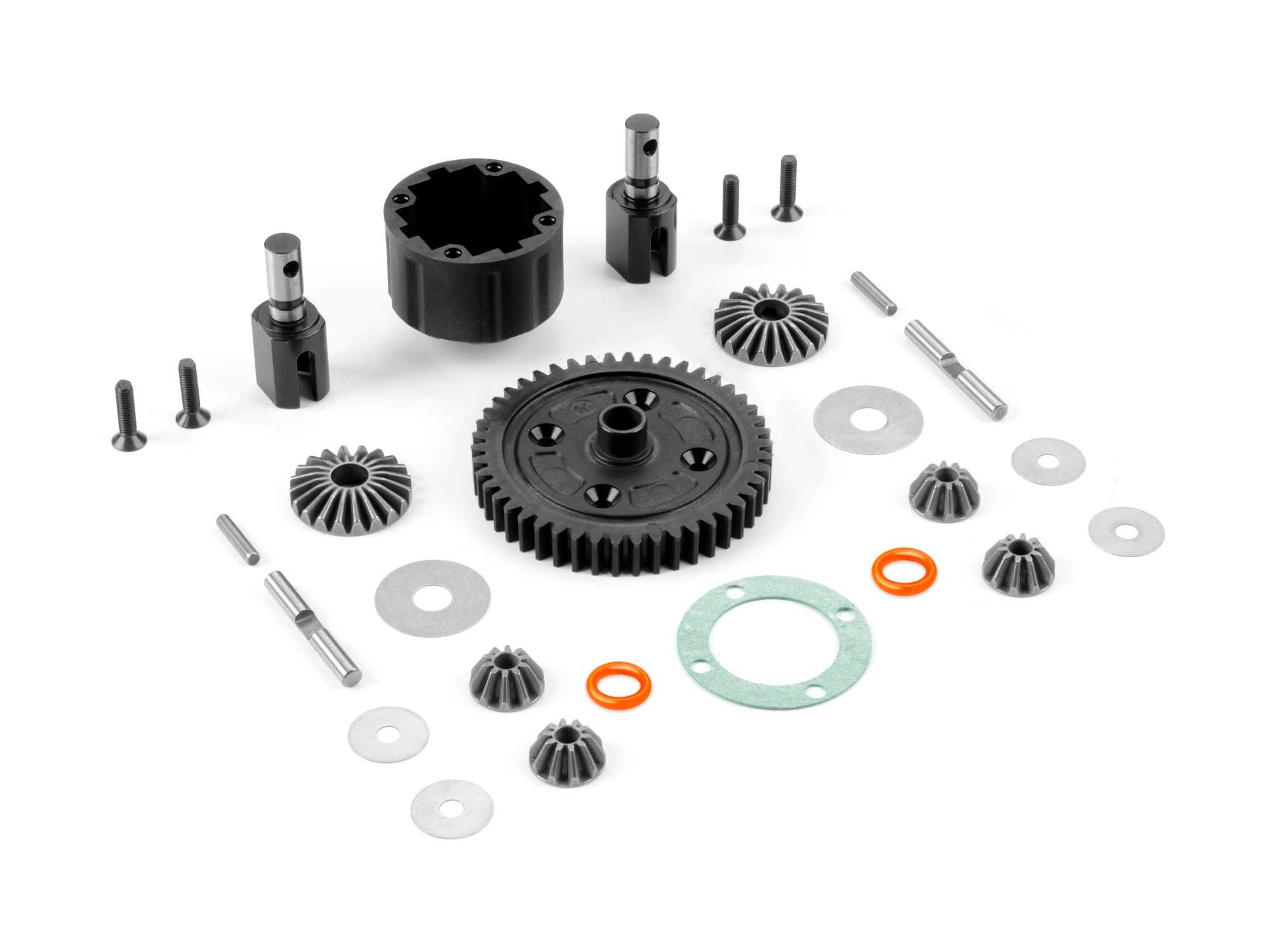Xray Mitteldifferenzial klein mit Composite-Hauptzahnrad 46Z – Set #355014 1 Xray Center Differential Small with Composite Spur Gear 46T - Set #355014