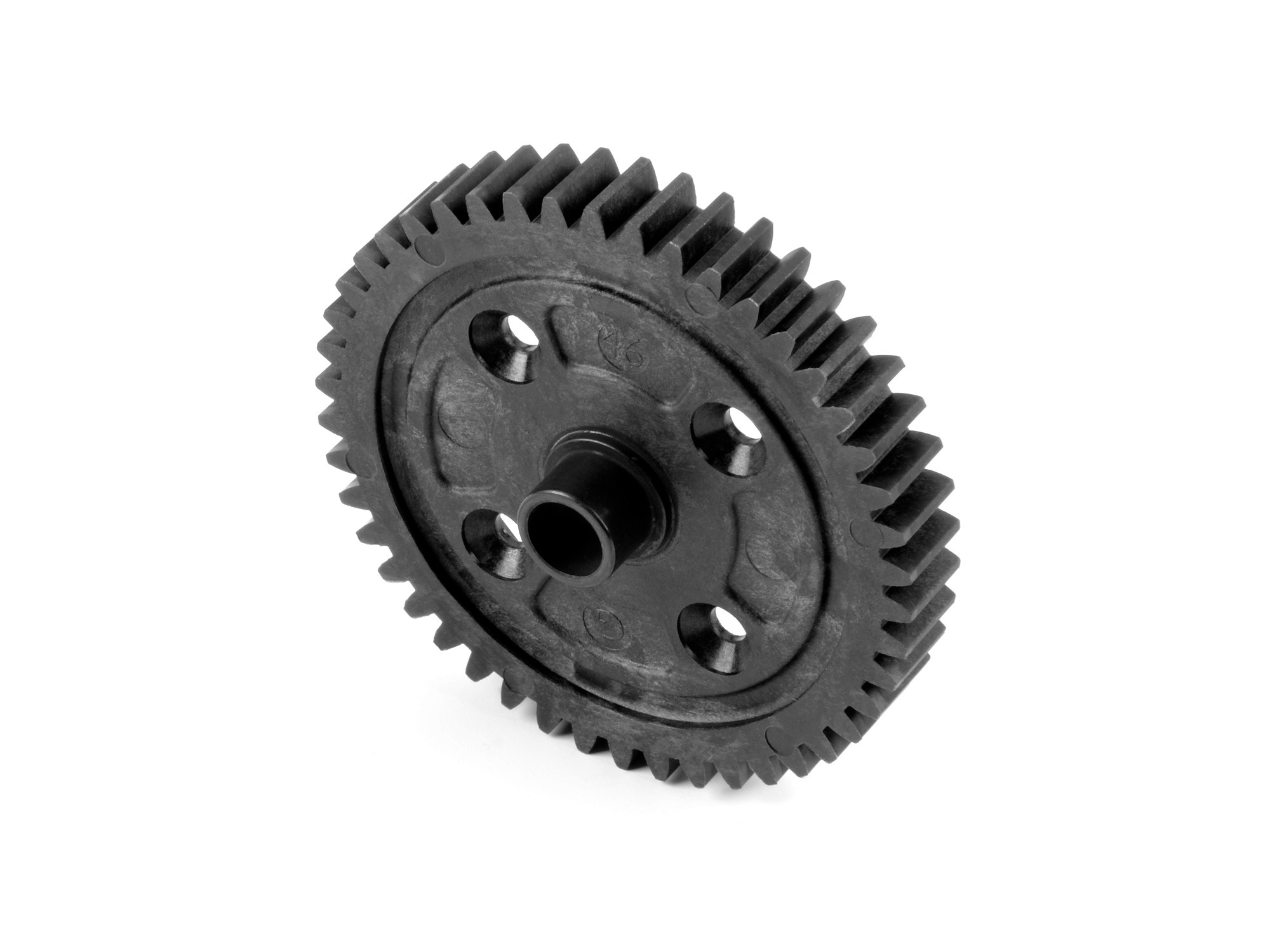 Xray Spur Gear w Steel Bushing 46T - Graphite #354946-G 1 Xray Spur Gear w Steel Bushing 46T - Graphite #354946-G