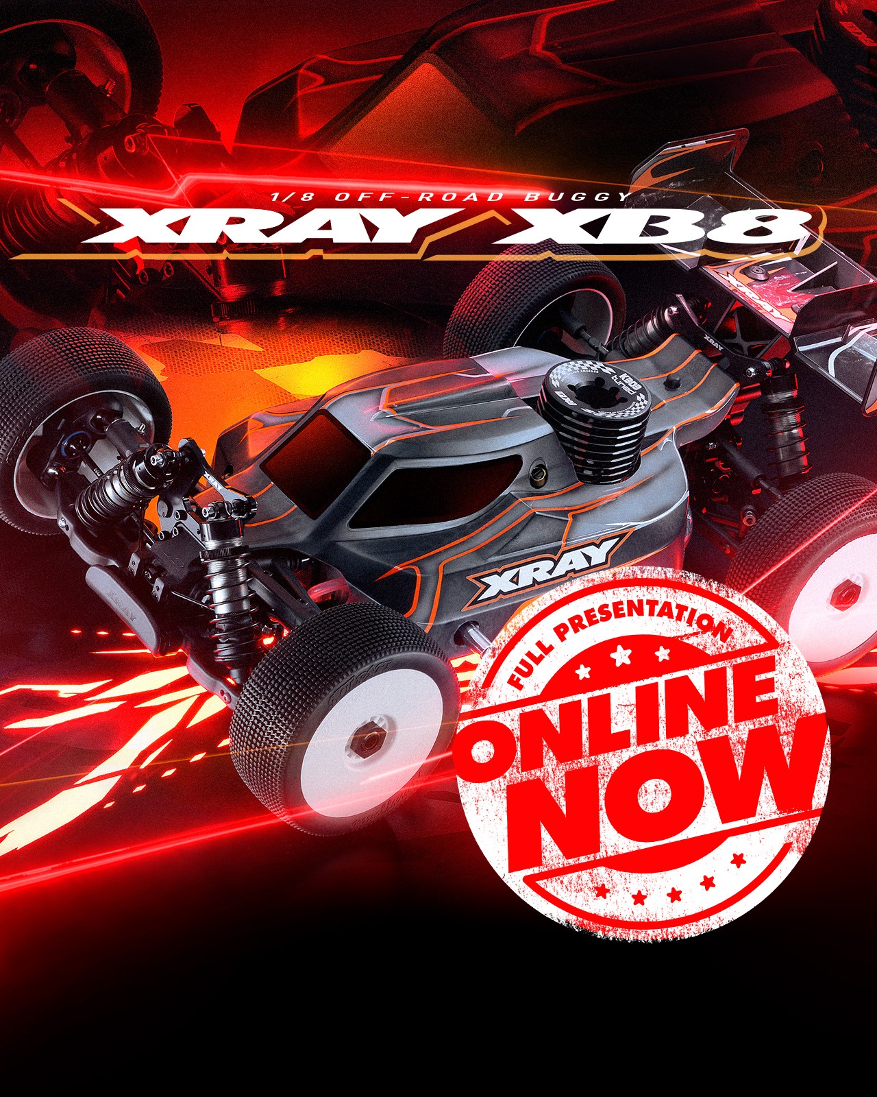 Xray XB8 2026 Nitro Buggy Kit #350021 1 Xray XB8 2026 Nitro Buggy Kit #350021