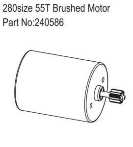 280size 55T Brushed Motor - Hobby Plus 240586