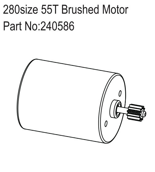 280size 55T Brushed Motor - Hobby Plus 240586