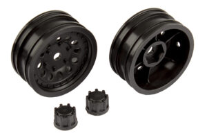 Wheel Set CR12 Black (2) #41052 Team Associated