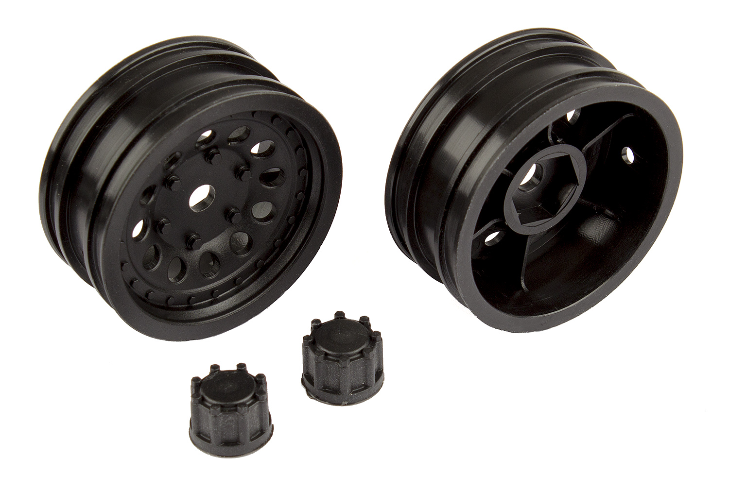 Wheel Set CR12 Black (2) #41052 Team Associated