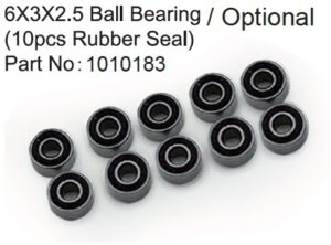 Ball Bearing 3x6x2.5mm 2xRS (10 pcs) - Hobby Plus 240365