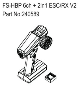 FlySky - HBP 6ch + 2in1 ESC/RX V2 - Hobby Plus 240589