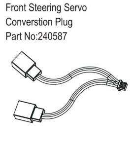 Front Steering Servo Converstion Plug - Hobby Plus 240587