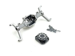 Machine Aluminum Front/Rear Axle - Hobby Plus 240593