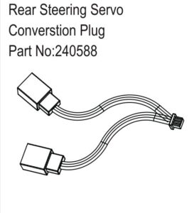 Rear Steering Servo Converstion Plug - Hobby Plus 240588
