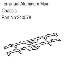 Terranaut Aluminum Main Chassis - Hobby Plus 240578