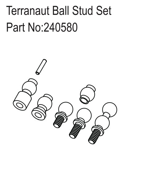 Terranaut Ball Stud Set - Hobby Plus 240580