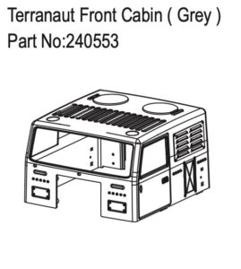 Terranaut Front Cabin - Grey - Hobby Plus 240553