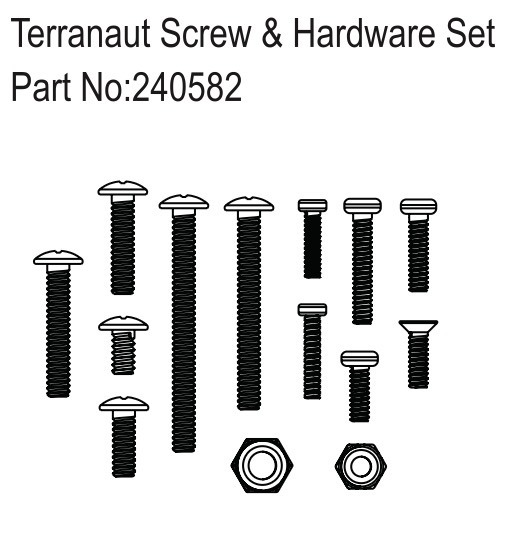 Terranaut Screw & Hardware Set - Hobby Plus 240582