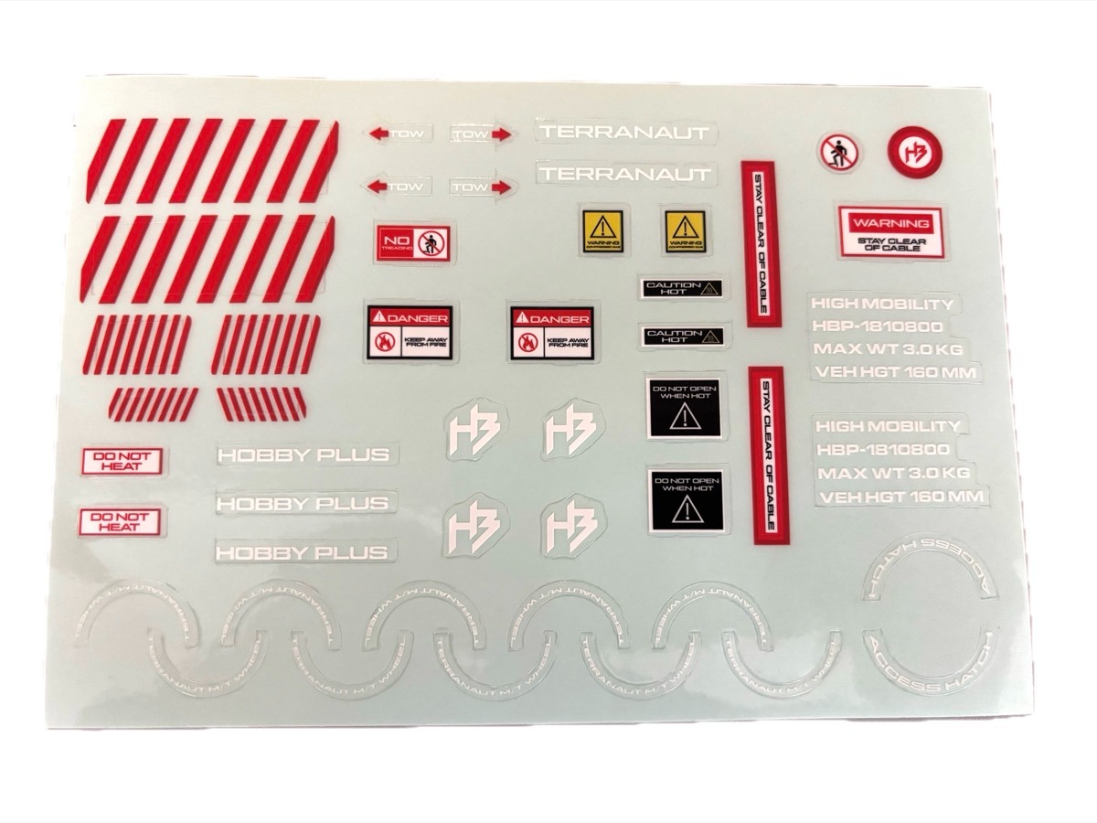 Terranaut decal sheet - Hobby Plus 240594