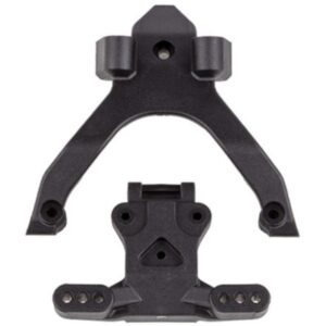 Ballstud Mount and Top Plate FT Carbon - RC10B7 - Team Associated 92404