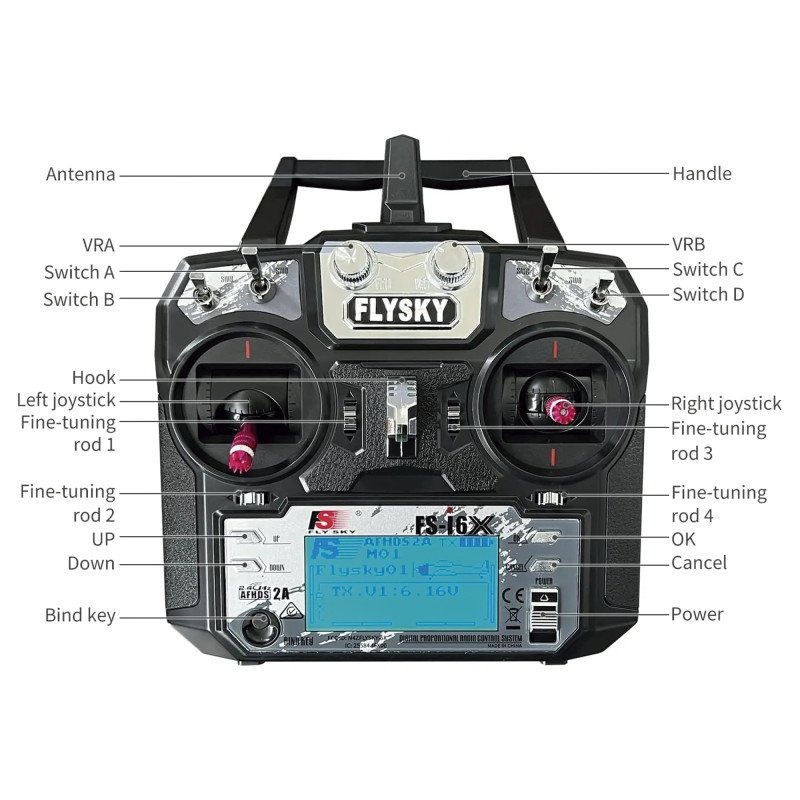 FlySky i6X Transmitter 10ch Receiver iA10B S-Bus (10CH AFHDS 2A) 3 FlySky i6X Transmitter 10ch Receiver iA10B S-Bus (10CH AFHDS 2A)