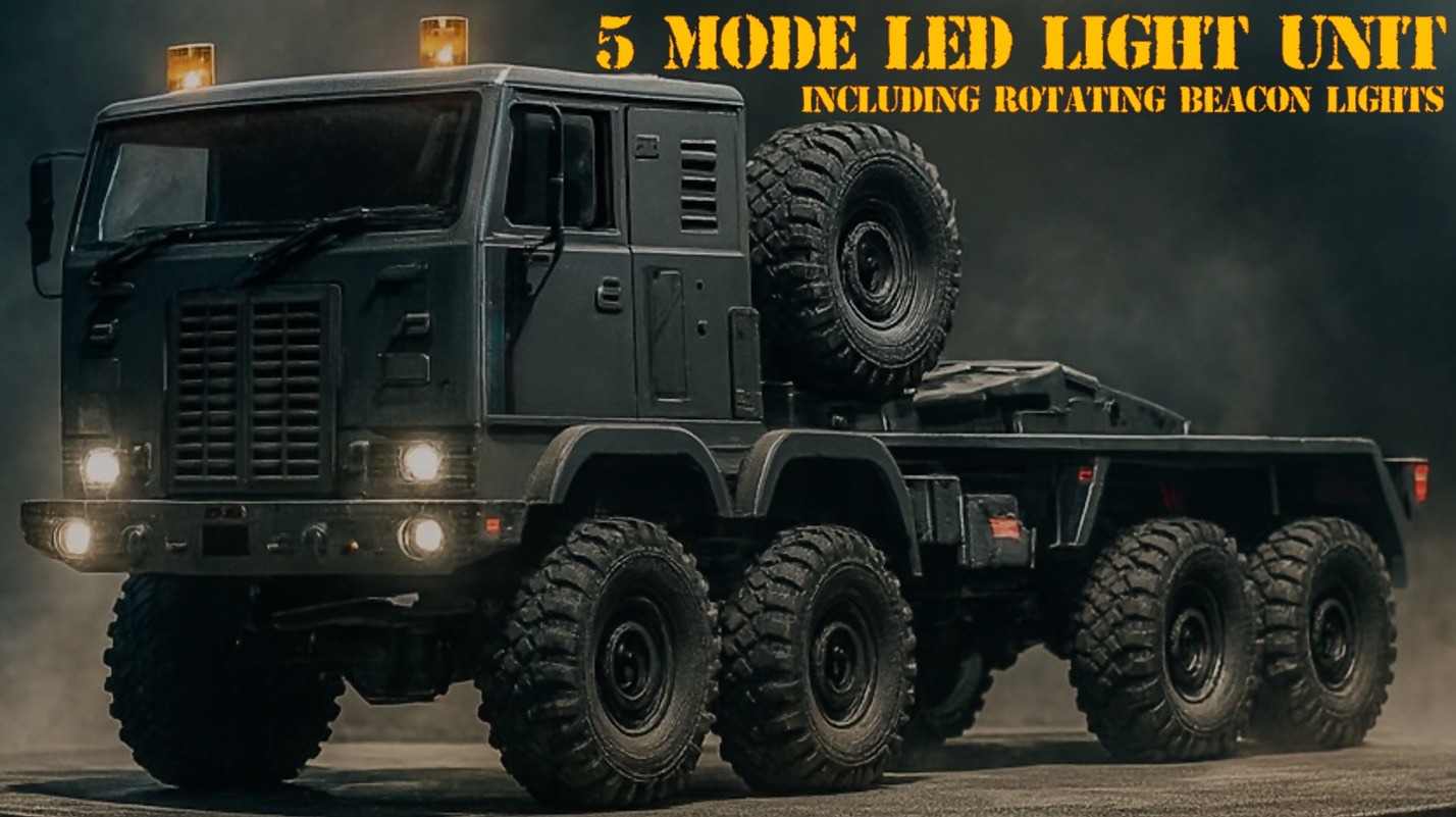 Hobby Plus 1:18 Mini Crawler CR-18P 8X8 Terranaut AWS - Green 10 Hobby Plus 1:18 Mini Crawler CR-18P 8X8 Terranaut AWS - Green