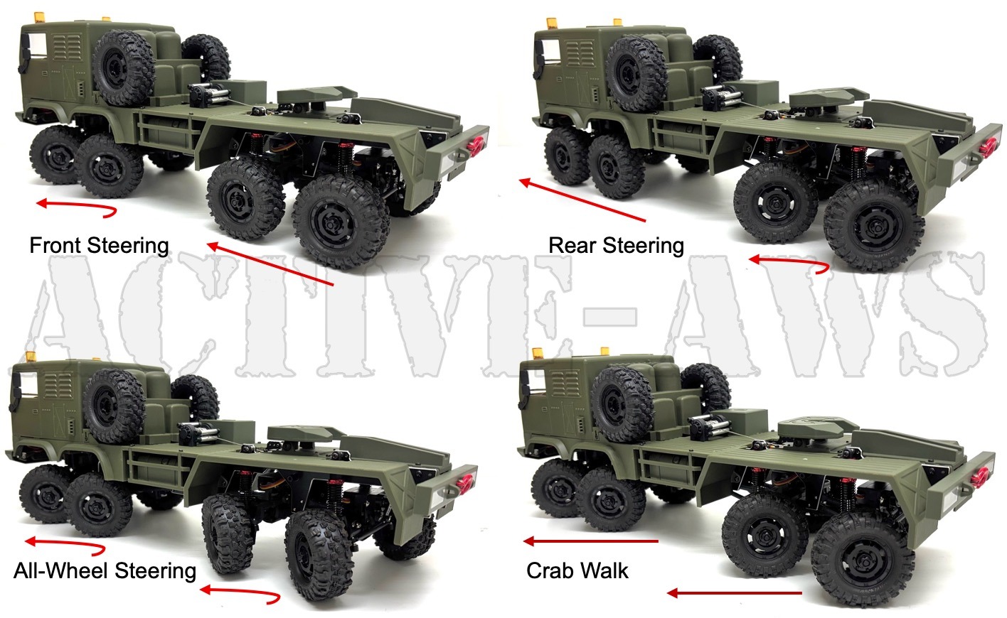 Hobby Plus 1:18 Mini Crawler CR-18P 8X8 Terranaut AWS - Green 11 Hobby Plus 1:18 Mini Crawler CR-18P 8X8 Terranaut AWS - Green