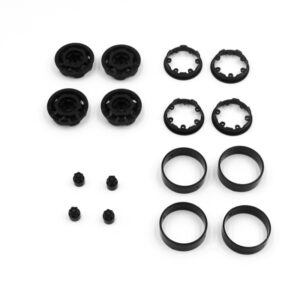 CR-18P Truck 1.2"" Bead Lock Wheels - Black - Hobby Plus 240442