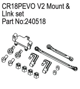 Mount & Link Set for EVO V2 - Hobby Plus 240518