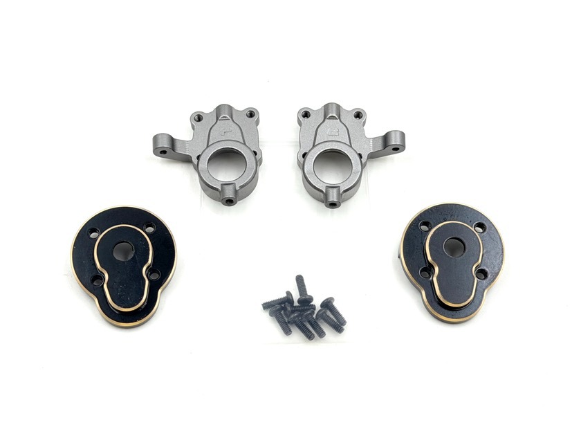 Opt. Alu-Portalnaben-Set vorne V2 - EVO/GOAT - Hobby Plus 240391 1 Opt. Alu Front Portal Hub Set V2 - EVO/GOAT - Hobby Plus 240391