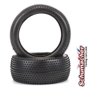 Schumacher 1:8 Buggy Tyre - Mini Pin - Silver (2)