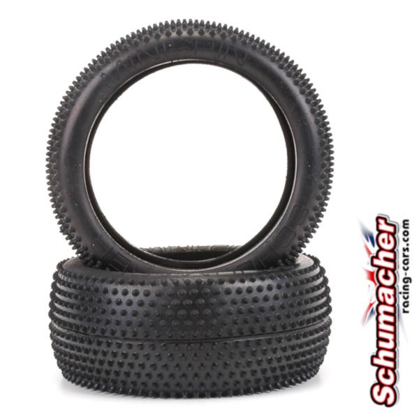 Schumacher 1:8 Buggy Tyre - Mini Pin - Silver (2)