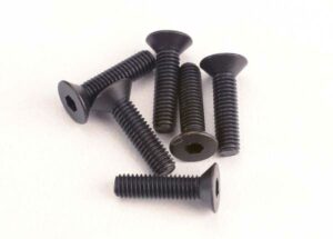 Screws FH M3x12mm (6) Hex - Traxxas TRX2552