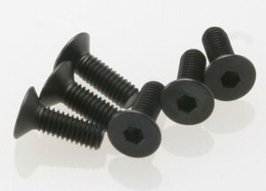 Screws FH M4x12mm (6) Hex - Traxxas TRX2542