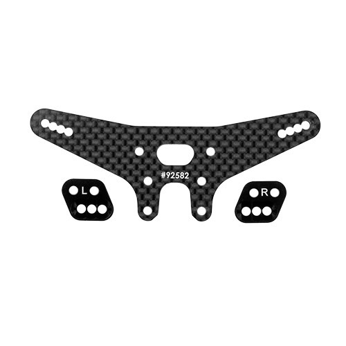 Shock Tower Set - RC10B7.1 FT Gull Dropper And Rear -2mm - Team Associated 92578