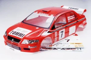 Tamiya 1:10 Mitsubishi Lancer Evo VII WRC body + parts #50927