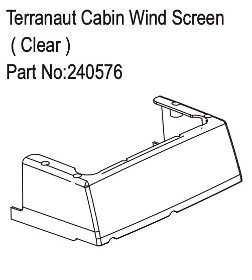 Terranaut Cabin Wind Screen - Clear - Hobby Plus 240576 1 Terranaut Cabin Wind Screen - Clear - Hobby Plus 240576