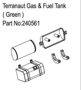 Terranaut Gas & Fuel Tank - Green - Hobby Plus 240561