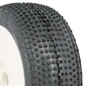 6Mik 1:8 Buggy Wheels Glued (2) - RAPID 0/18 - White