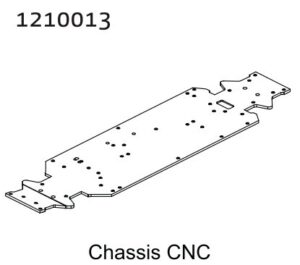 Absima 1210013 Aluminum Chassis Plate