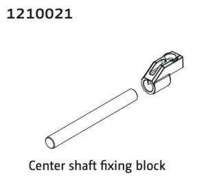 Absima 1210021 Alu Central Shaft & Mounting Bracket