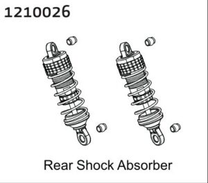 Absima 1210026 Alu Rear Shocks - Buggy (2)