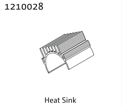 Absima 1210028 Heat Sink