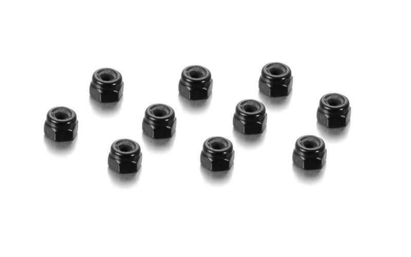 Alu Nut M3 - Black (10) 1 Alu Nut M3 - Black (10)