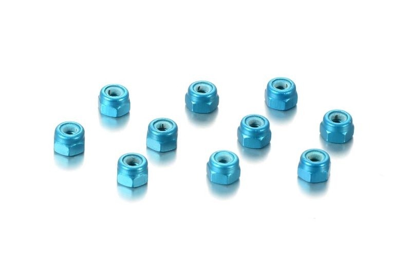 Alu Nut M3 - Blue (10) 1 Alu Nut M3 - Blue (10)