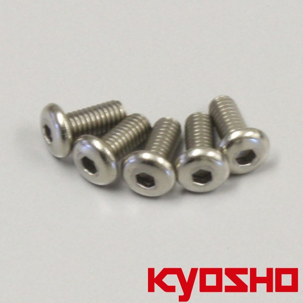 Hex Button Screws Titanium M2.6x6mm (5) Kyosho 1 Hex Button Screws Titanium M2.6x6mm (5) Kyosho