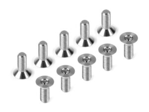 Hudy Screw FH M3x8mm Tit (10) #903308-T