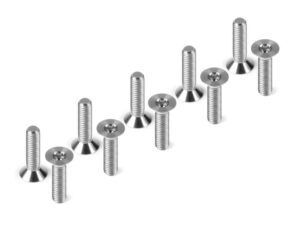 Hudy Screw FH M3x12mm Tit (10) #903312-T