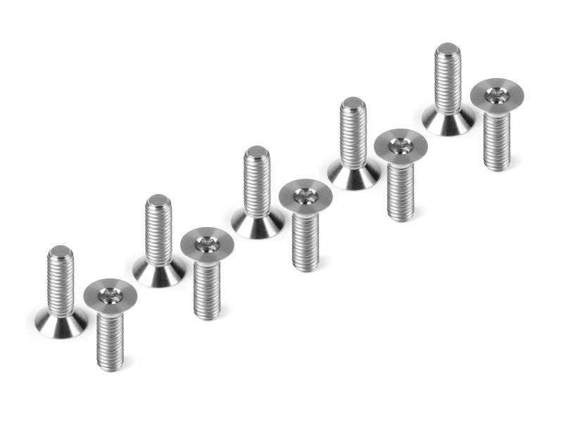 Hudy Senkkopfschraube M3x10mm Titan (10) 903310-T 1 Hudy Screw FH M3x10mm Tit (10) 903310-T