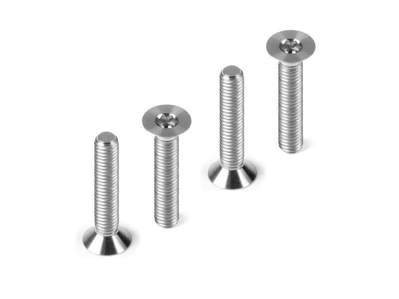 Hudy Schraube FH M3x16mm Titan (4) #903316-T 1 Hudy Screw FH M3x16mm Tit (4) #903316-T