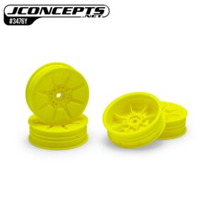 JConcepts Pioneer 1:10 2wd Buggy Slim Front Wheel (4) - Yellow - JC-3476Y