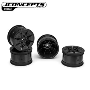 JConcepts Pioneer 1:10 Buggy Rear Wheel 2.2" (4) - Black - JC-3466B