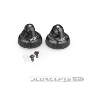 Shock Caps 13mm Aluminium (2) - Black - JConcepts