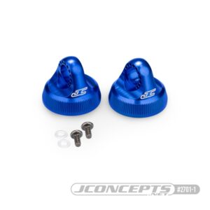 Shock Caps 13mm Aluminium (2) - Blue - JConcepts